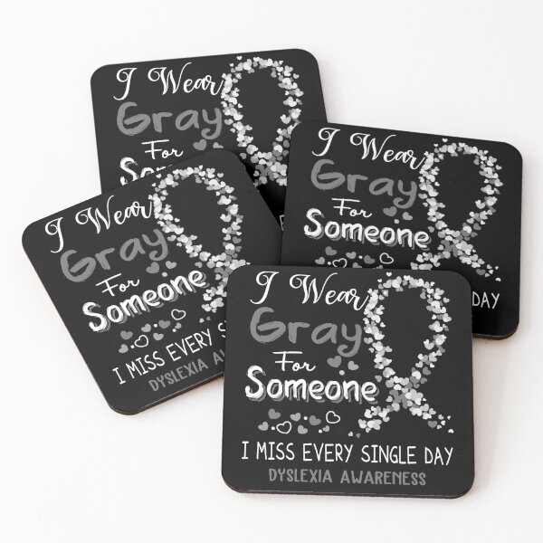 Item preview, I Wear Gray Dyslexia Awareness designed and sold by GennieShop.