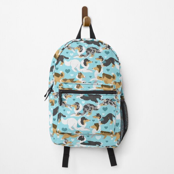 Item preview, Collies and Shelties in blue designed and sold by animalartbyjess.