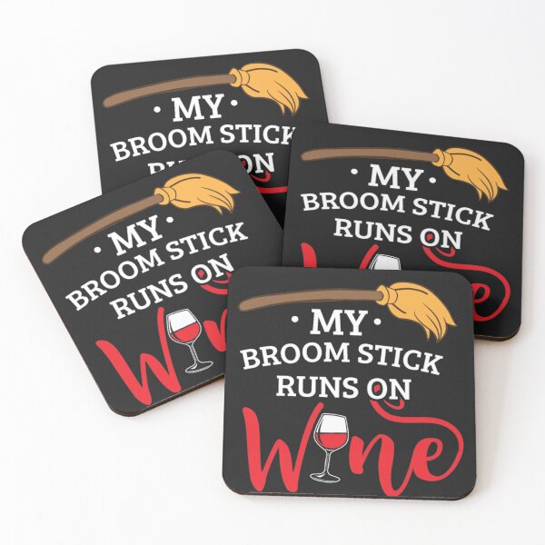 Item preview, Halloween My Broomstick Runs On Wine Gift designed and sold by StarcyWol.