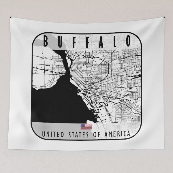 Item preview, BUFFALO MAP USA designed and sold by hatimelhag.