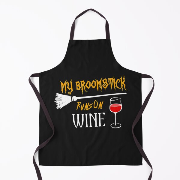 Item preview, Broomstick Runs On Wine Funny Halloween Witch designed and sold by StarcyWol.