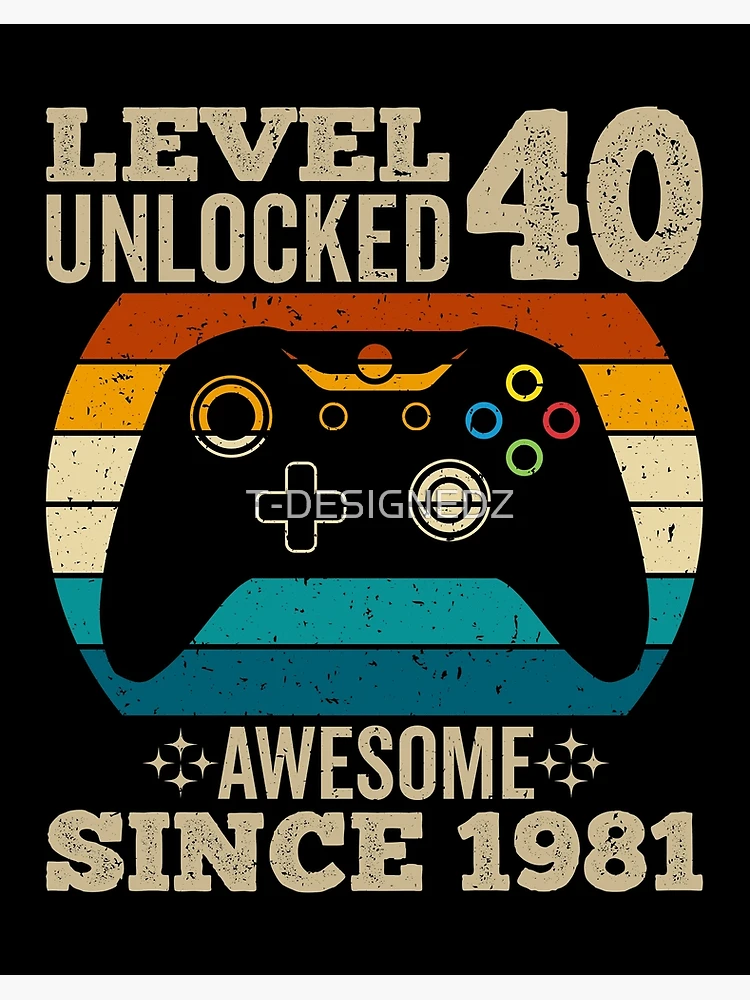 Level 39 Unlocked Funny Gaming Metal Print