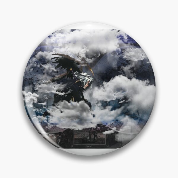 Item preview, Anime figure in the clouds designed and sold by ravenblackwuulf.