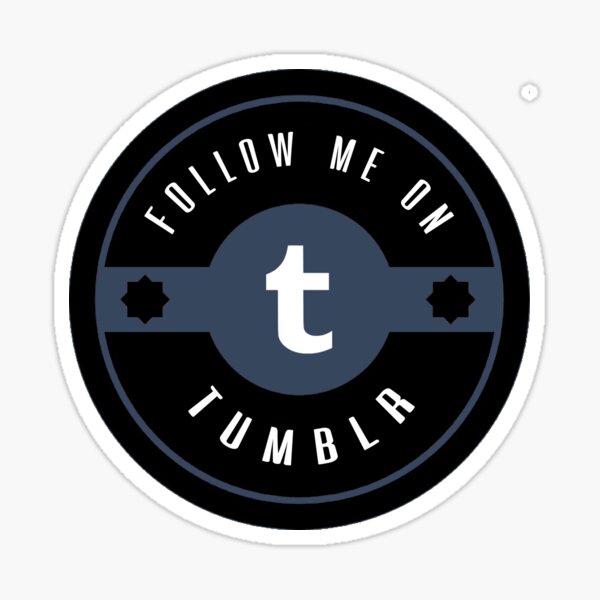 "Tumblr" Sticker by GlasStarr | Redbubble