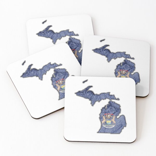 Item preview, Michigan State Flag designed and sold by CartographyJake.