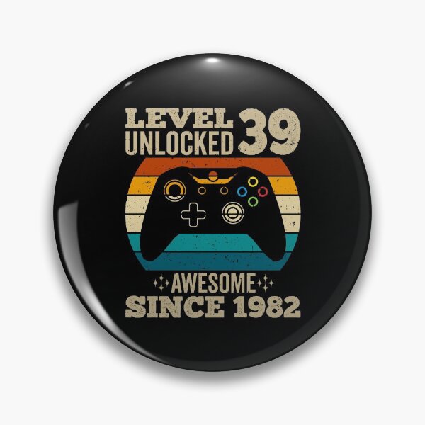 Item preview, level 39 unlocked awesome since 1982, vintage 1982 t shirt, 39th birthday shirt, 39th birthday ideas, gaming shirt, gaming birthday, birthday gamer designed and sold by T-DESIGNEDZ.
