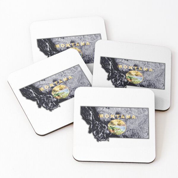 Item preview, Montana State Flag designed and sold by CartographyJake.