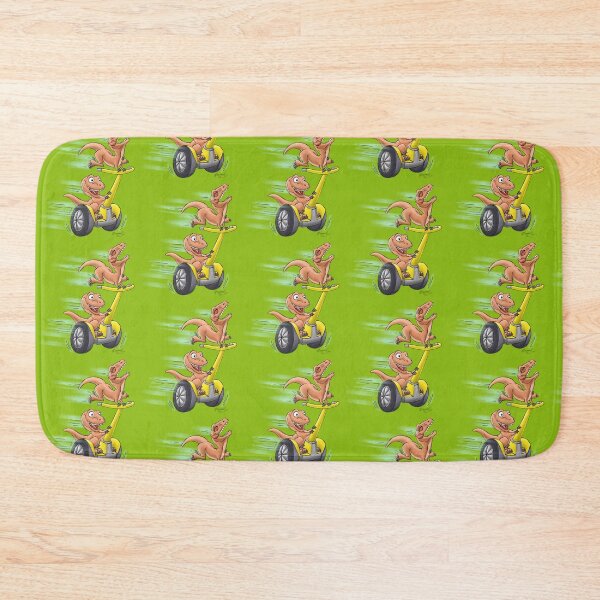 Item preview, Raptors on a Segway! from Mom Needs a Dinosaur! Book - Green Background designed and sold by SeabearPress.