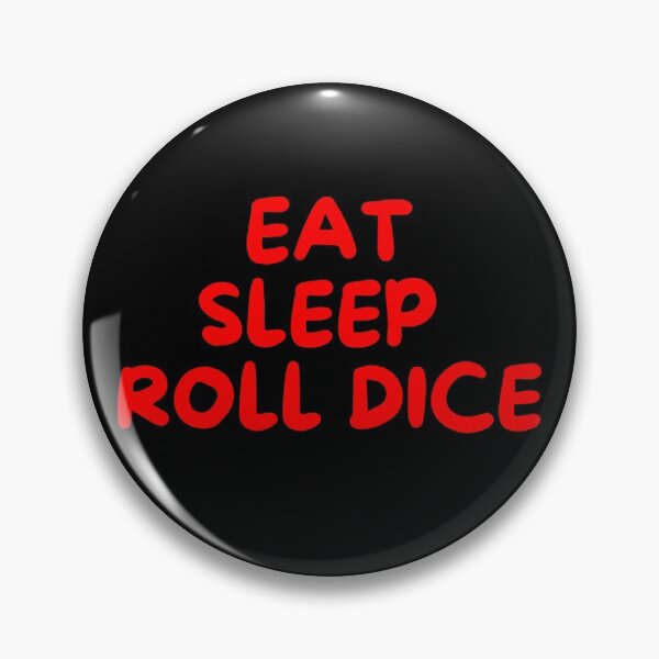 Item preview, Eat Sleep Roll Dice, Funny Tabletop Gaming (red) designed and sold by NerdyChibi.