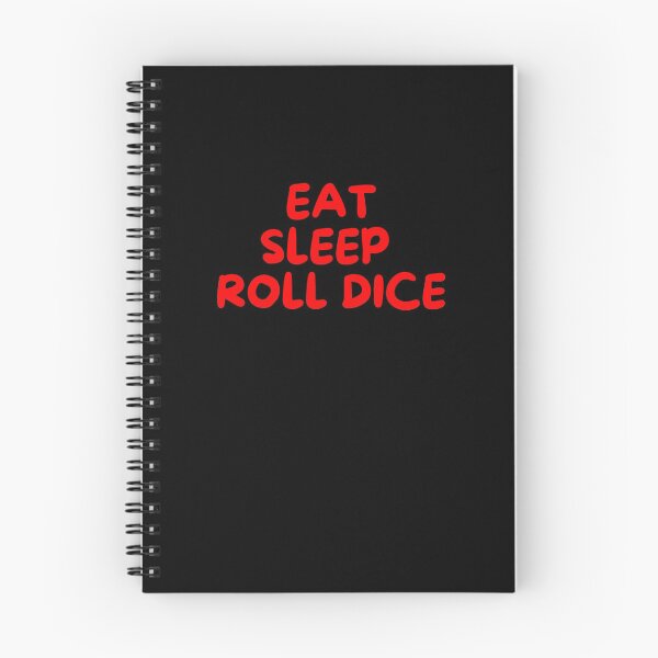 Item preview, Eat Sleep Roll Dice, Funny Tabletop Gaming (red) designed and sold by NerdyChibi.