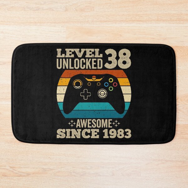 Item preview, level 38 unlocked awesome since 1983, vintage 1983 t shirt, 38th birthday shirtt,  gaming shirt, gaming birthday, birthday gamer designed and sold by T-DESIGNEDZ.