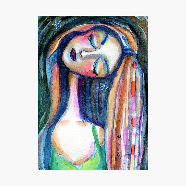 Dreamer Girl, Daydreaming Woman by Meloearth Photographic Print