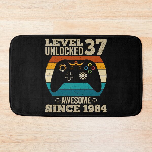 Item preview, level 37 unlocked awesome since 1984, vintage 1984 t shirt, 37th birthday shirt, gaming shirt, gaming birthday, video game controller shirt, video game shirt designed and sold by T-DESIGNEDZ.