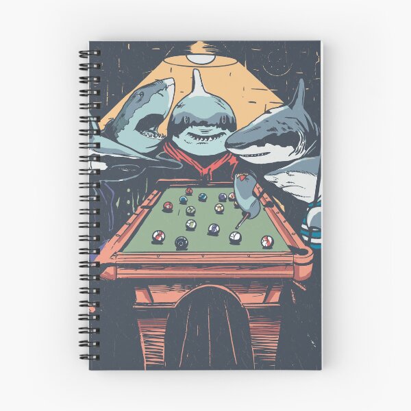 Artikelvorschau, Haie spielen Billard Abbildung entworfen und verkauft von TRIBExSPACE.