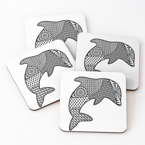 Artikelvorschau, Zendoodle Delphin entworfen und verkauft von heatherbenner.