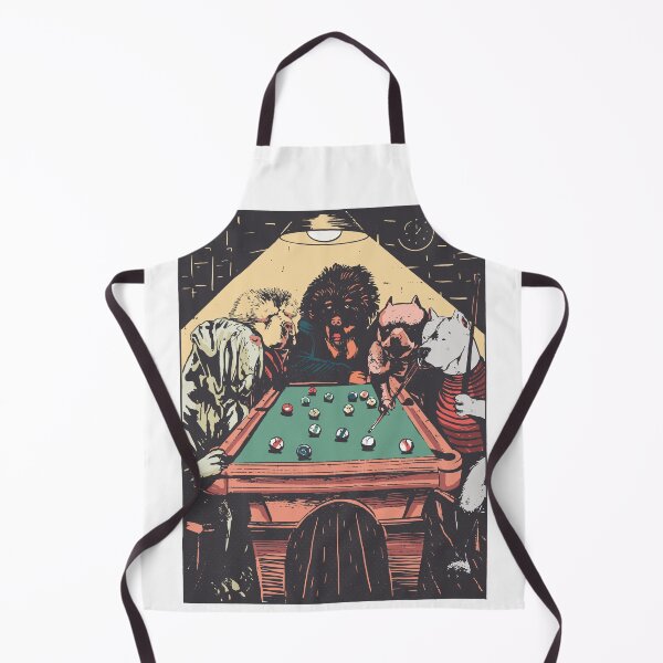 Item preview, Dogs playing Billiard illustration designed and sold by TRIBExSPACE.