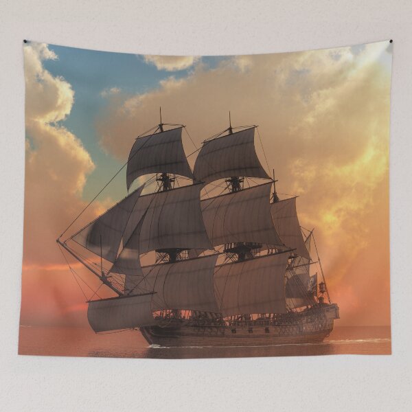Item preview, Panoramic,widescreen prints,  Tapestries,Tapestry,throw blankets,comforters,duvet covers ,shower curtains,sailboat prints,sailboat wall art, boats art, retro art designed and sold by eyesight4vision.