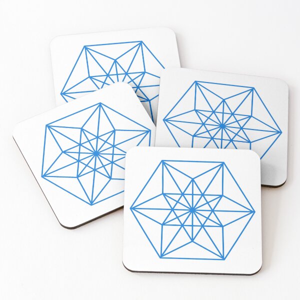Item preview, Sacred Geometry Cuboctahedron Vector Equilibrium Blue designed and sold by Morgan Obendorfer.