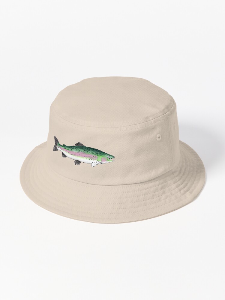 Rainbow Trout Bucket Hat for Sale by fishfolkart
