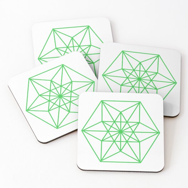 Item preview, Sacred Geometry Cuboctahedron Vector Equilibrium Green designed and sold by Morgan Obendorfer.