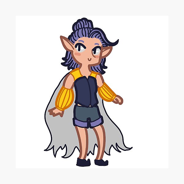 Lavender elf girl sticker Photographic Print
