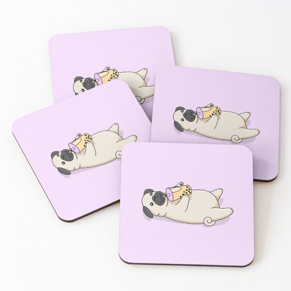 Item preview, Pug Boba Time designed and sold by mangoisland.