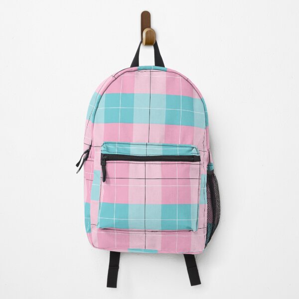 Item preview, Square Pattern in Baby pink and Cyan color designed and sold by Pearl-Island.