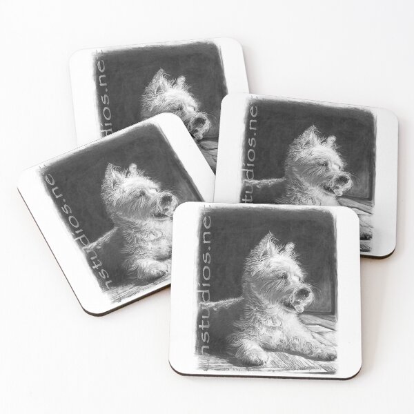 Item preview, Wrigley 2 the Westie Pet Portrait Commission designed and sold by chstudios.