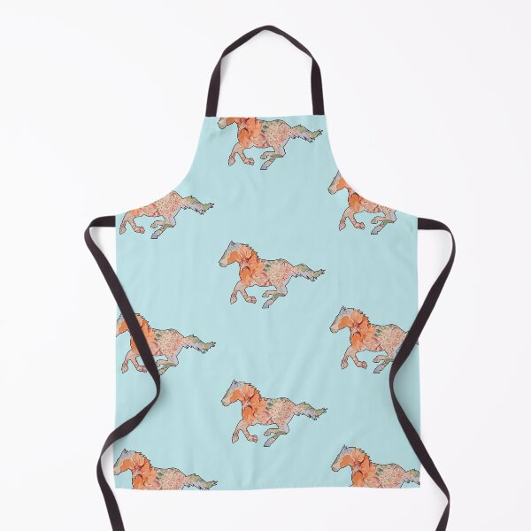 Item preview, floral running horse designed and sold by TheWaterBirds.