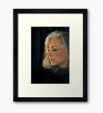 Blond Woman Framed Print