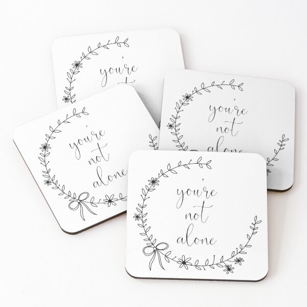 Item preview, You’re not alone designed and sold by Handdrawnbyzoe.