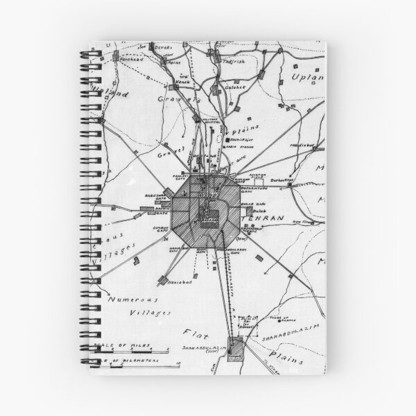 Item preview, Map of Tehran, Iran in 1927 designed and sold by ganje.