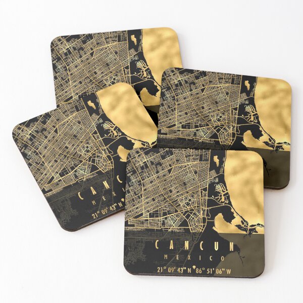 Item preview, CANCUN MAP MEXICO designed and sold by hatimelhag.