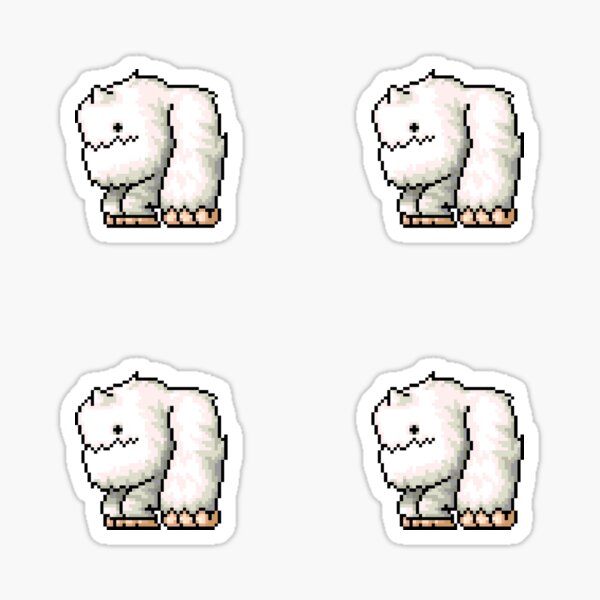 MapleStory Yeti Small Sticker for Sale by Kelly Meehan