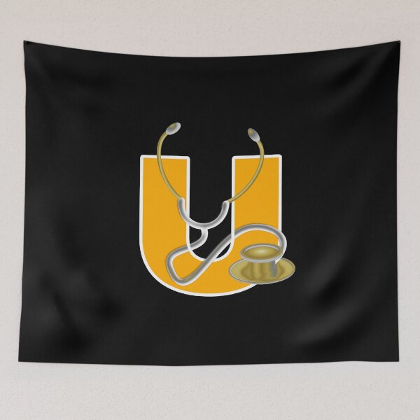 Item preview, md, doctor, letter u, alphabet designed and sold by doctors-apparel.