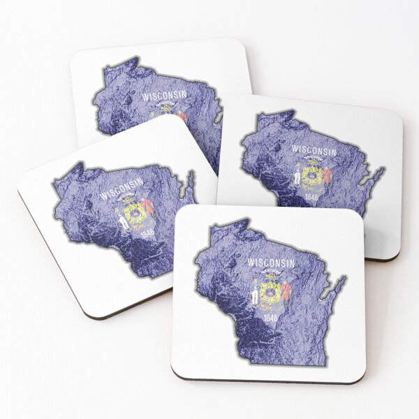 Item preview, Wisconsin State Flag designed and sold by CartographyJake.