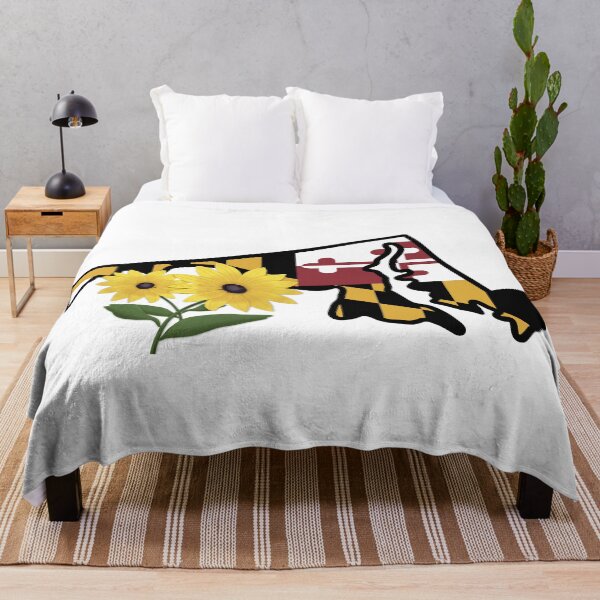 Item preview, State of Maryland Flag with State Flower Black Eyed Susan designed and sold by Gsallicat.