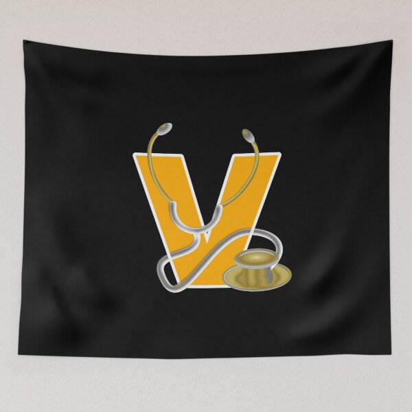 Item preview, md, doctor, letter v, alphabet designed and sold by doctors-apparel.