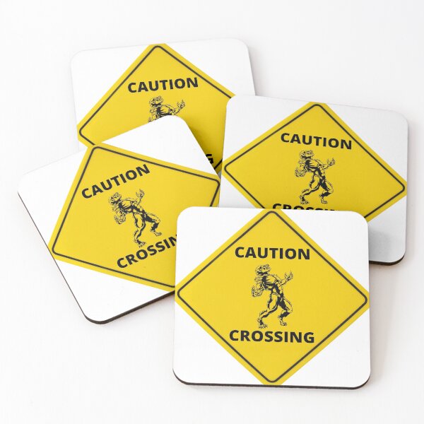 Item preview, Caution Werewolf Crossing  designed and sold by Supermundane.
