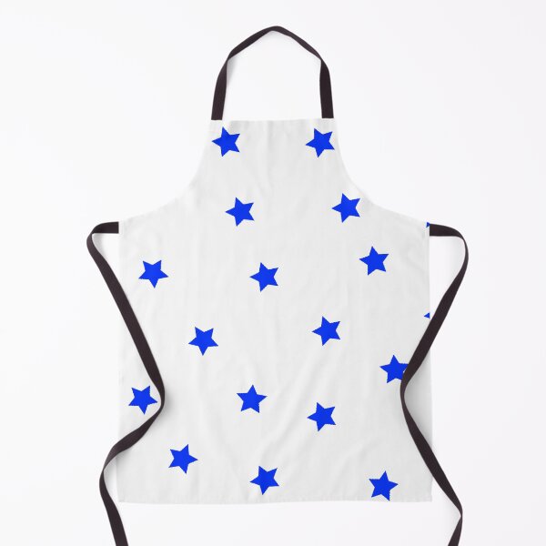 Item preview, Blue Star Polka Dot Pattern on a White Background Large Sized Repeating Pattern designed and sold by Nicolette Olivier.