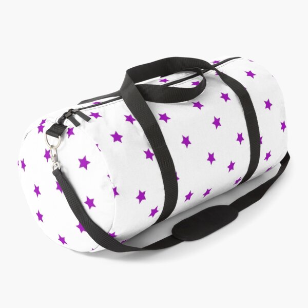 Item preview, Purple Star Polka Dot Pattern on a White Background Large Sized Repeating Pattern designed and sold by Nicolette Olivier.