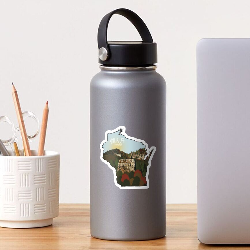 "Mill Bluff Wisconsin State Park " Sticker by epm15 Redbubble