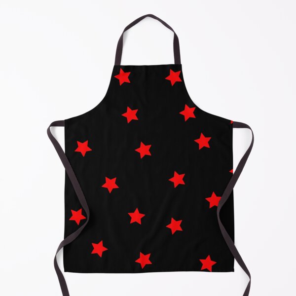 Item preview, Red Star Polka Dot Pattern on a Black Background Large Sized Repeating Pattern designed and sold by Nicolette Olivier.