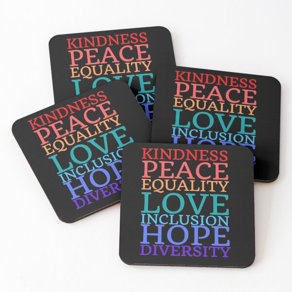 Item preview, Human Rights Peace Love Inclusion Equality Diversity designed and sold by MaudeKesslon.