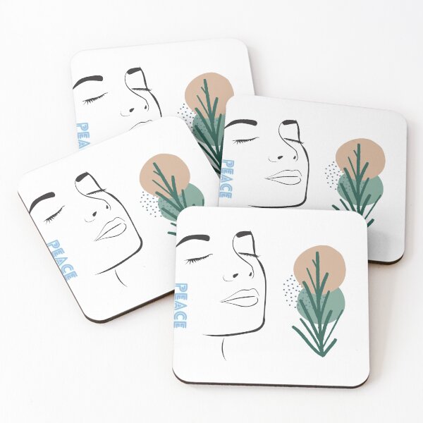 Item preview, FACE WOMAN, CIRCLES, PLANT PEACE designed and sold by FideliDesigns.