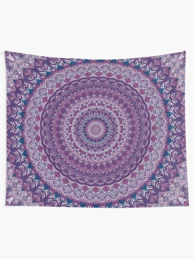 Alternate view of Mandala 123 Tapestry