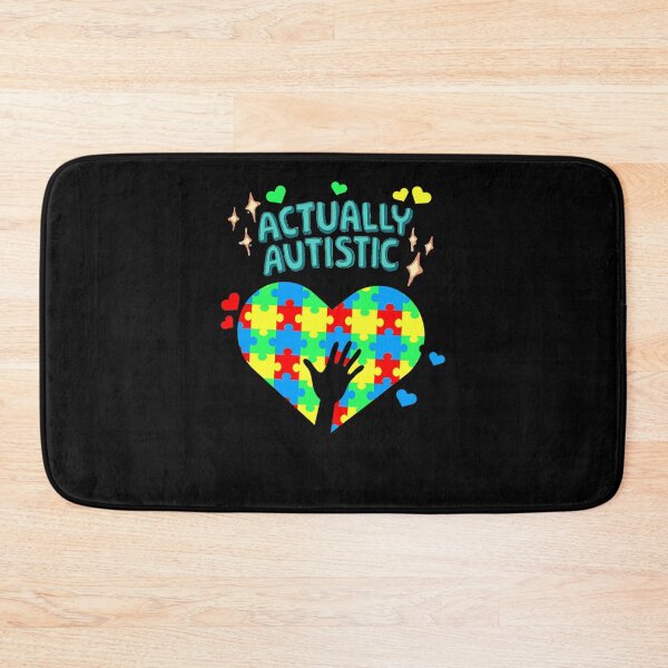 Item preview, Actually Autistic Awareness Heart Puzzle With Hand 2021 designed and sold by MaudeKesslon.