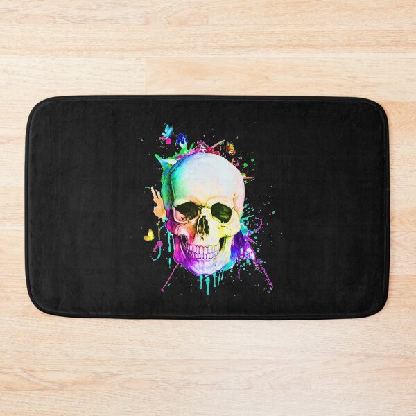 Item preview, Watercolor skull multicolored designed and sold by eiwo87.