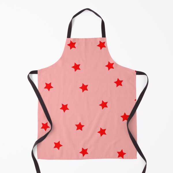 Item preview, Red Star Polka Dot Pattern on a Pink Background Large Sized Repeating Pattern designed and sold by Nicolette Olivier.