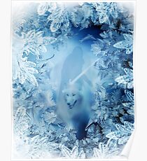 Jon Snow and Ghost - Game of thrones - Winter is here Poster